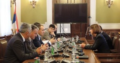 24 July 2014 The members of the Parliamentary Friendship Group with Macedonia in meeting with the Macedonian Ambassador